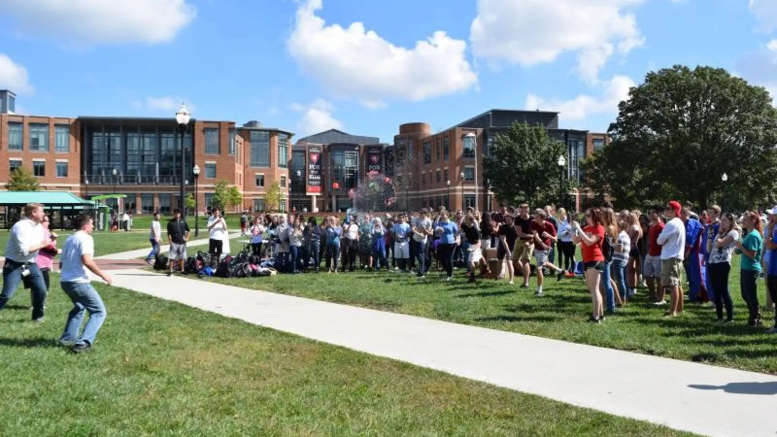 Group photo of students at Field Day