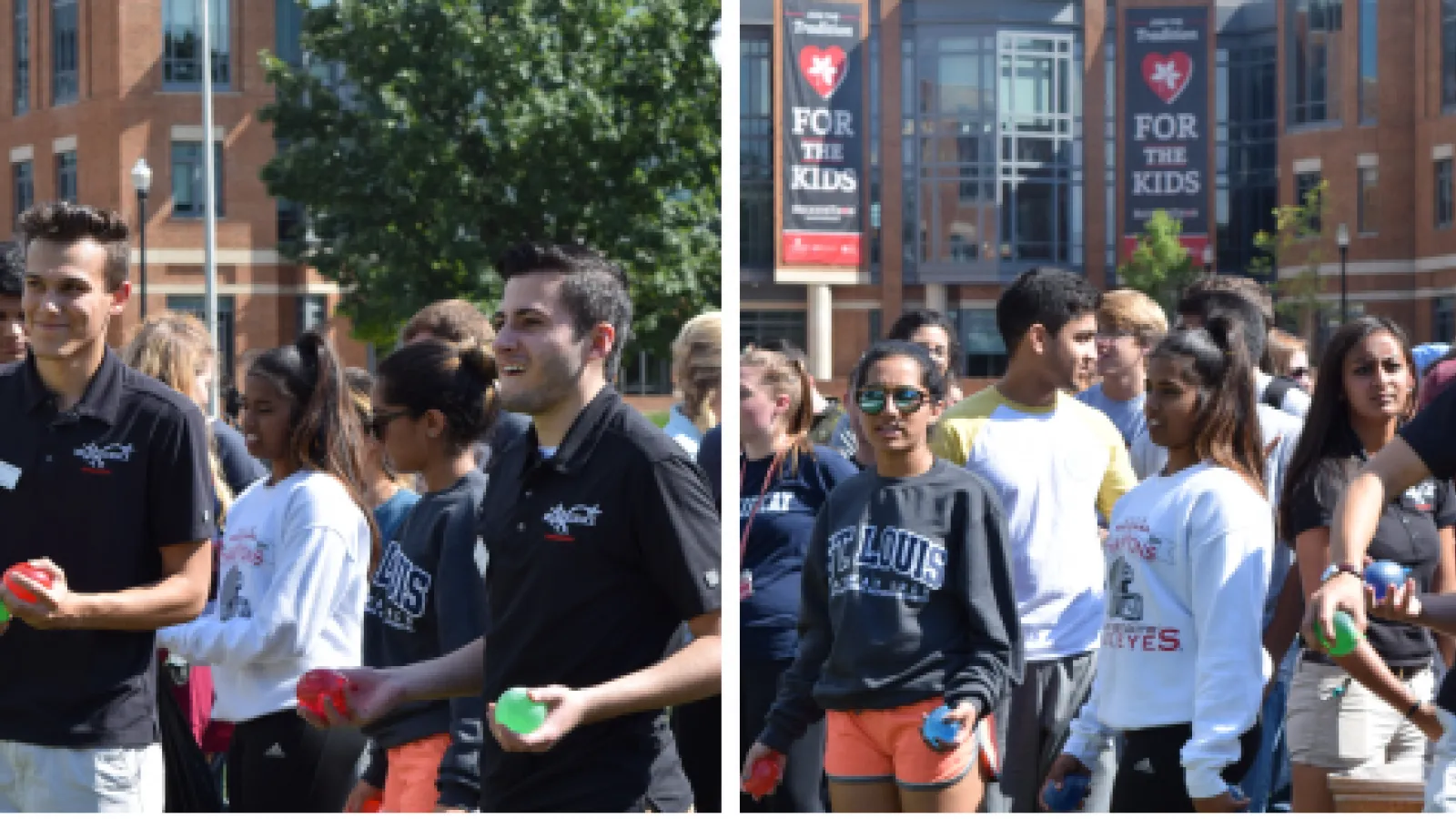 Students at field day 