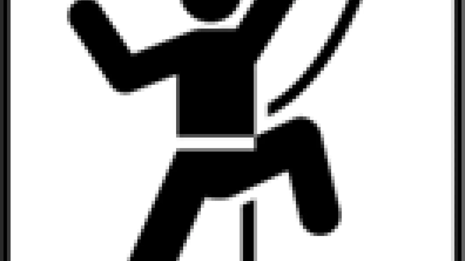 Stick Figure Rock climbing Graphic 
