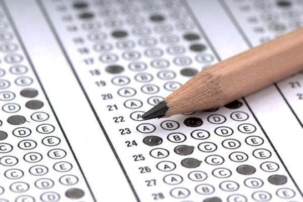 Picture Showing Test Sheet and Pencil