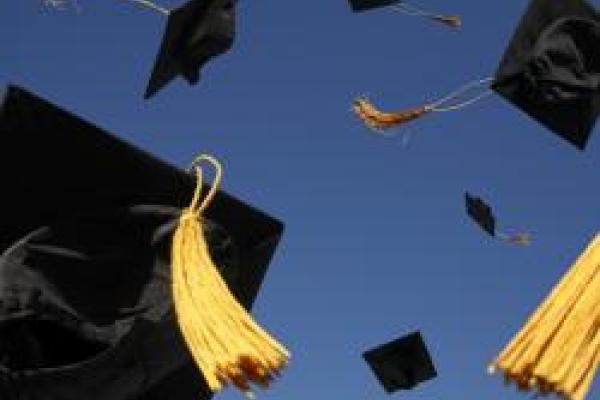 Photo of Graduation Caps in the air