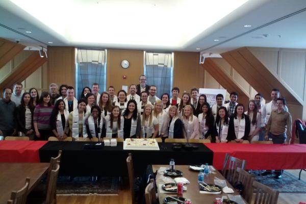 Neuroscience Class of 2014 and some key faculty and staff celebrate at the graduation reception. Neuroscience Class of 2014 and some key faculty and staff celebrate at the graduation reception.